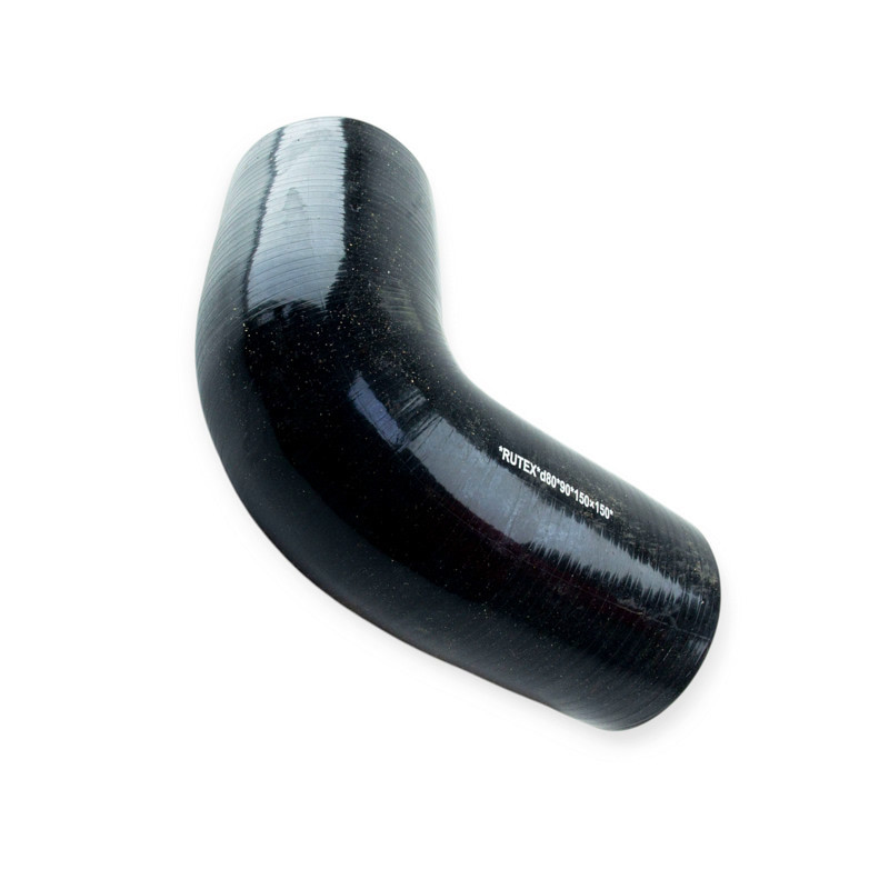 Патрубок угол d-80 L-150*150 90град. силикон универсальный Мукачево - изображение 1