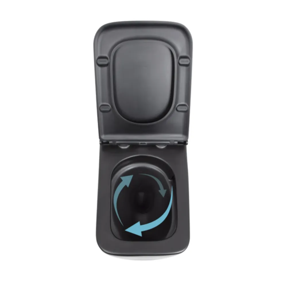 Унитаз подвесной Qtap Gemini безободковый с сиденьем Soft-close QT2533076EUQMB Киев - изображение 14