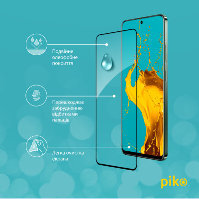 Стекло защитное Piko Full Glue Realme 12+ Black (1283126592492) Винница - изображение 4