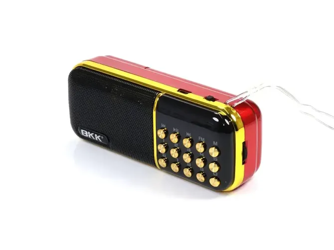 Портативный радиоприемник BKK USB/MP3 с выходом на наушники, функция часы, цифровой тюнер Киев - изображение 2