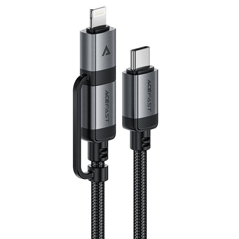 Кабель ACEFAST C20-01 USB-C/Lightning, черный Киев - изображение 1