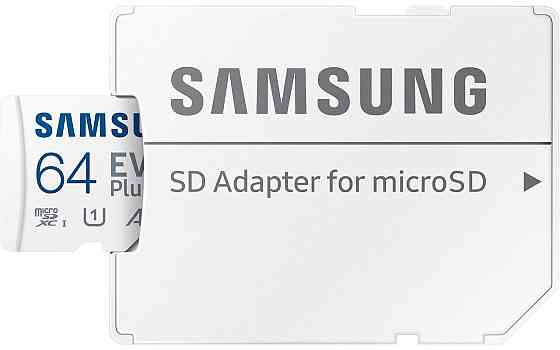Картка пам'яті MicroSDXC 64 GB UHS-I/U3 Class 10 Samsung Evo Plus R160MB/s + SD-адаптер (MB-MC64SA/EU) ( 64 ГБ ) Харків