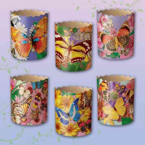 Форми для Пасок 150 гр d70 h85 Метелики 50 шт/пач. Харків