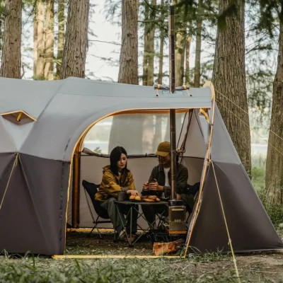 Палатка Naturehike шестимісний KOTA 6, CNK2450WS031, 75D, світло-коричневий (6927595760666) Вінниця - фото 7