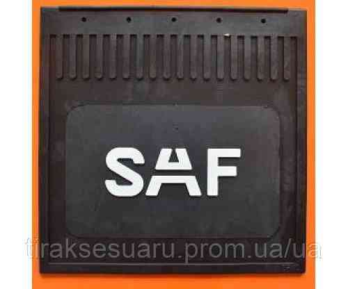 Брызговик с надписью SAF 400х400 рельефная надпись Брызговик резиновый SAF 400х400 рельефная надпись Луцк
