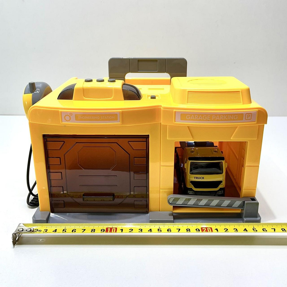 Гараж з машинкою Chengmei Toys Бетонозмішувач з світловими та звуковими ефектами Жовтий (CLM-553) Чернігів - фото 4