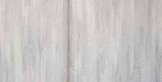 Шпалери вінілові на флізеліні Grandeco Ameli абстракція смуги розмиті світло-сірі сріблясті Київ