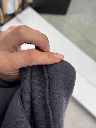 Жіноча стильна комфортна тепла худа турецька тринитка на флісі Сірий, 42/44 Одеса