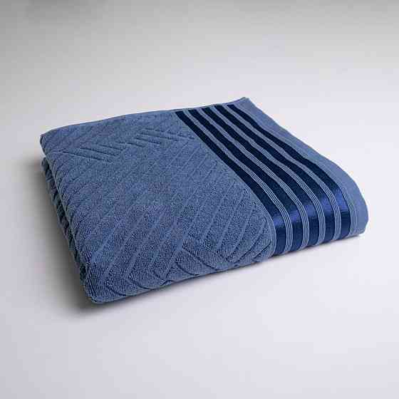 Комплект махровых полотенец SOFT 2шт GM Textile 50х90см, 70х140см 500г/м2 (Синий) Сумы