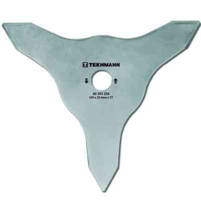 Нож для газонокосилки Tekhmann 255х25.4 мм 3-лопасти двухстроронний (40303254) Винница