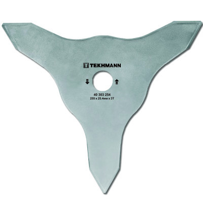Ніж для газонокосарки Tekhmann 255х25.4 мм 3-лопасті двосторонній (40303254) Вінниця - фото 1