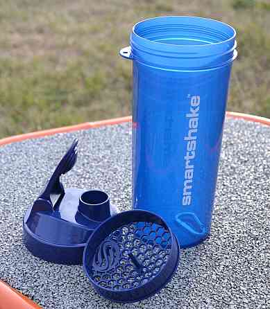 Шейкер спортивний Smartshake Lite 1000ml Glossy-Navy Blue Каменское