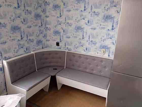 Кухонный уголок Ткань / ДСП (без стола и табуреток) Мебель - Белый Львов