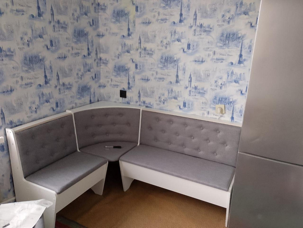 Кухонний куточок Тканина / ДСП (без стола і табуреток) Мебель Сервіс - Білий Львів - фото 1