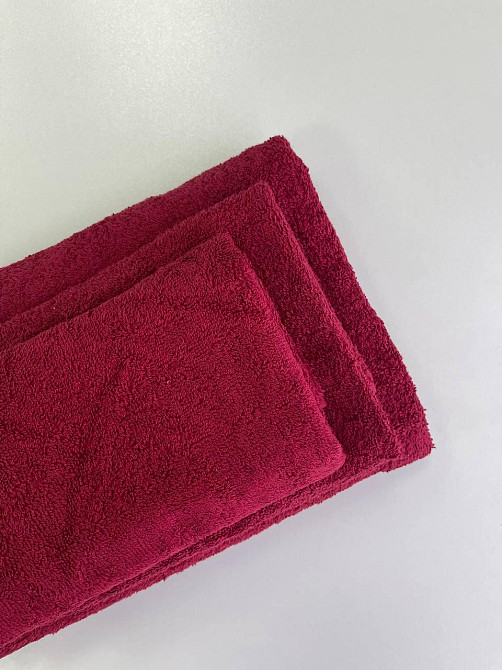 Махровое полотенце Ideal Textile 70х140 см однотонное (56860538) бордовий Черновцы - изображение 8