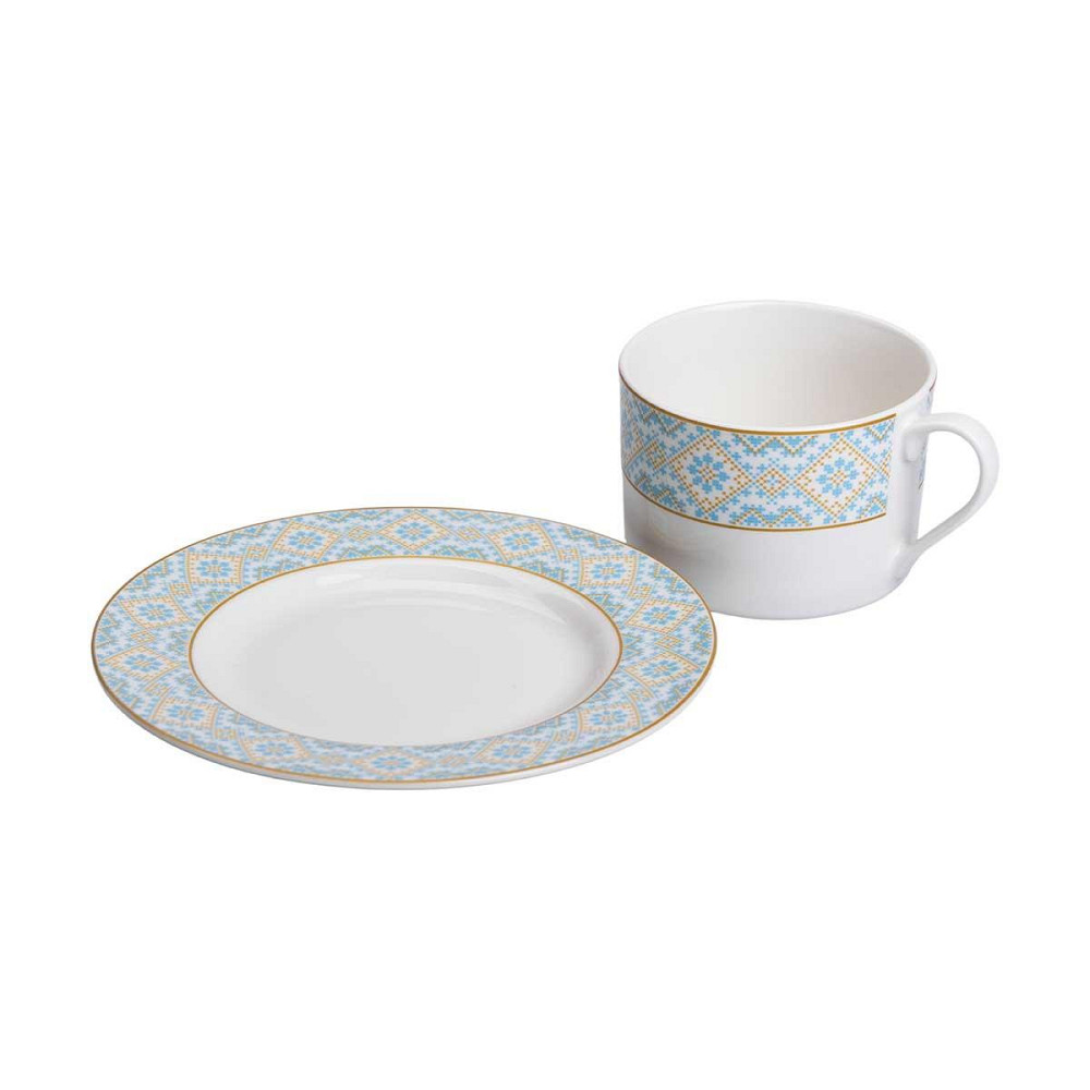 Чашка фарфоровая с орнаментом 250 мл, белая HP-7-741 Киев - изображение 4