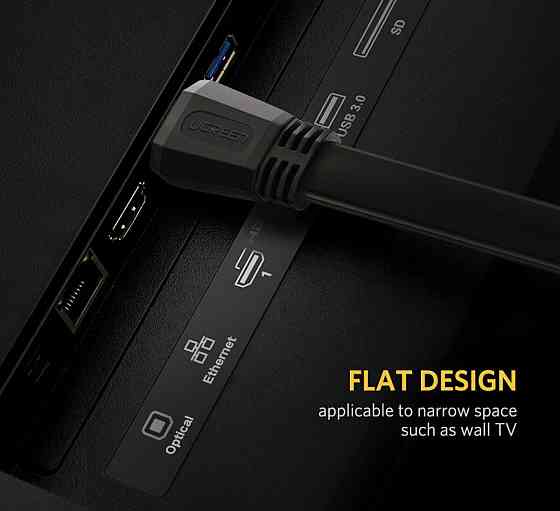 Відеокабель UGREEN ED015 HDMI To HDMI 5 м Black Николаев