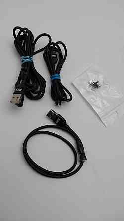 Набір магнітних зарядних кабелів AUFU 3шт Type - C, Micro USB, Lightning (Б клас) Луцьк