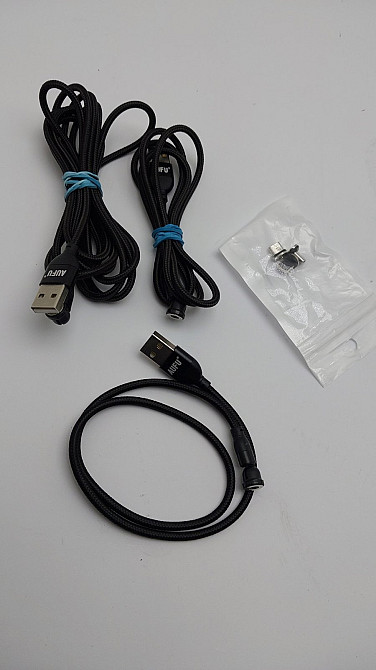 Набір магнітних зарядних кабелів AUFU 3шт Type - C, Micro USB, Lightning (Б клас) Луцьк - фото 1