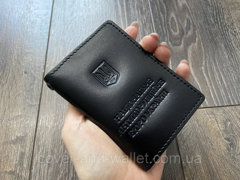 Обкладинка на посвідчення НАБУ (антикорупційне бюро) натуральна шкіра Київ - фото 2