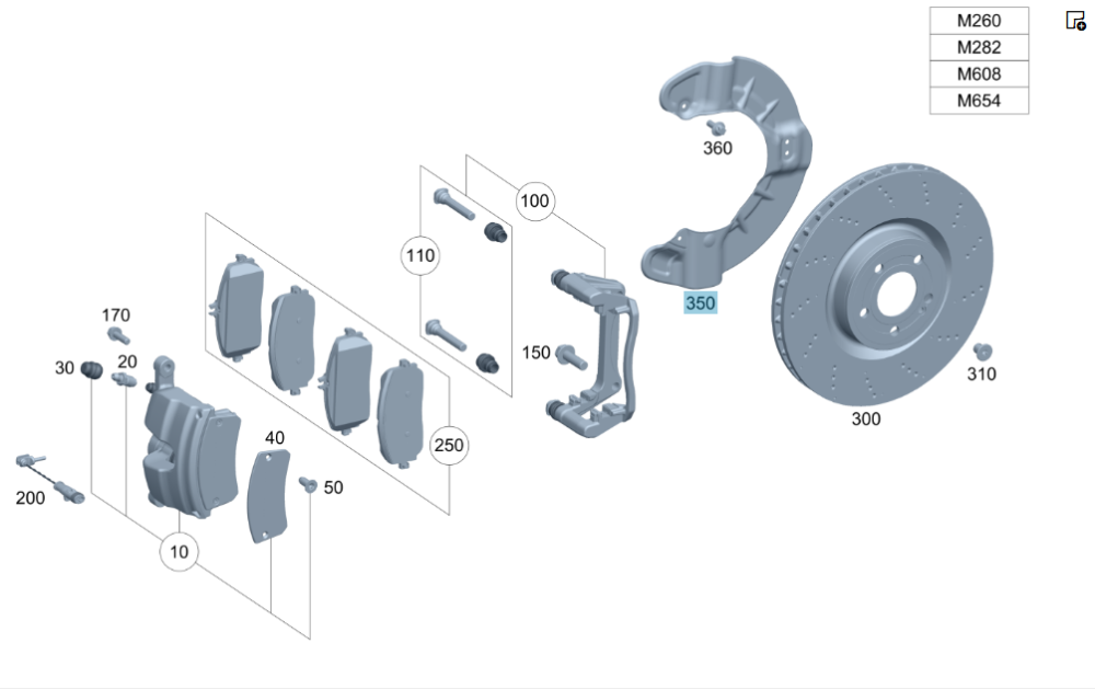 Mercedes-Benz  A2474210120 Гальмівний щиток передній лівий CLA C118 CLA Shooting Brake X118 A-class Sedan V177 A-class W177 EQA H243 EQB X243 B-class  Одесса - изображение 2