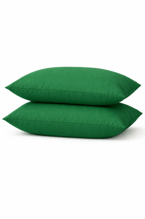 Наволочка Ecotton 50х70 см фланель із бавовни Green зеленого кольору Коломыя