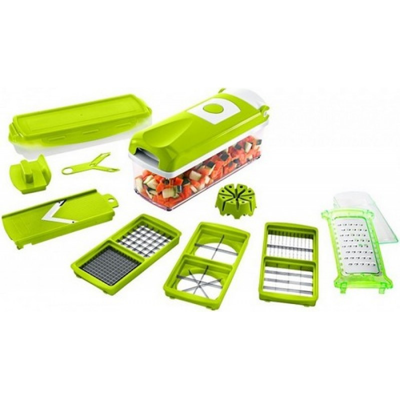 Овощерезка Nicer Dicer Plus многофункциональная кухонная с контейнером и сменными насадками Одесса - изображение 1