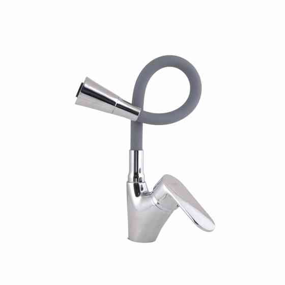 Смеситель для кухни Lidz Tani 007F3 с гибким изливом (k40) LDTAN007F3GCR31869 Grey / Chrome Киев