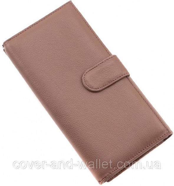 Пудровый кожаный кошелёк с отделом для визиток Marco Coverna 2060 Киев - изображение 7