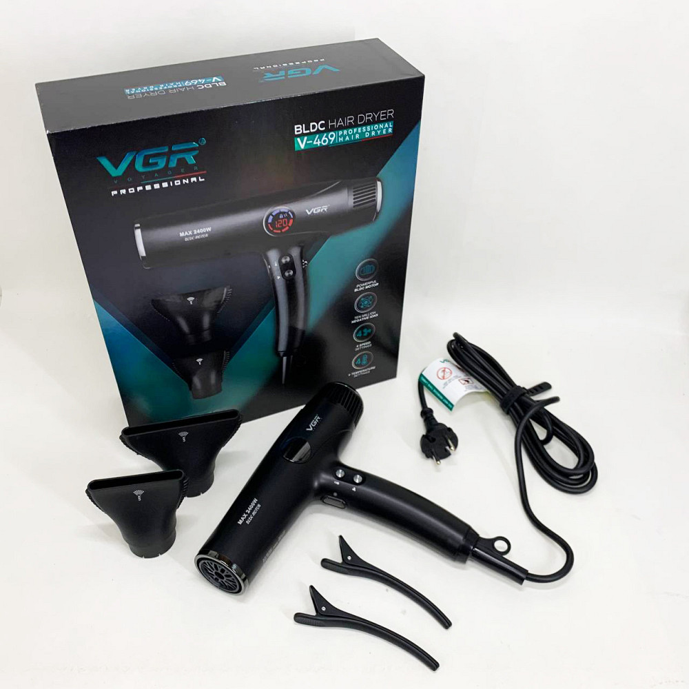 Фен з регулятором потужності і температури VGR, Фен з регульованою швидкістю і температурою JR-67 Івано-Франківськ - фото 7