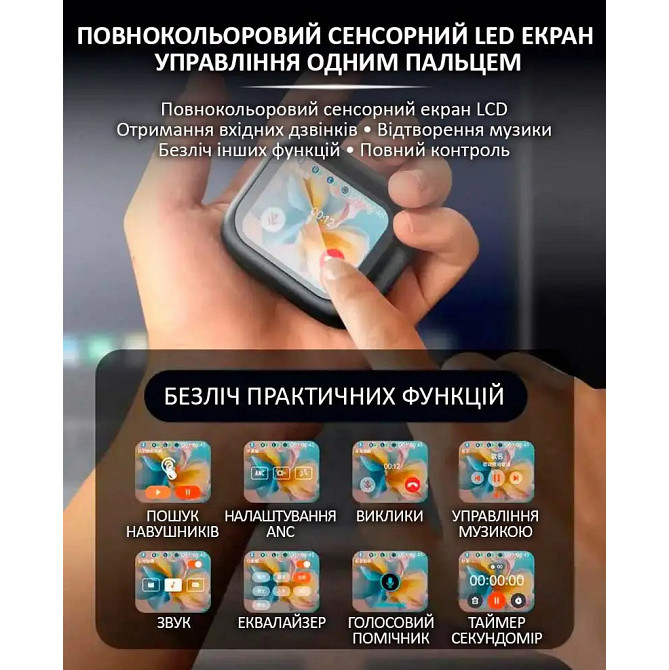 Бездротові навушники touch LX-10 TWS Earbuds, Сенсорні бездротові навушники, Bluetooth гарнітура ST-35 Львів - фото 17