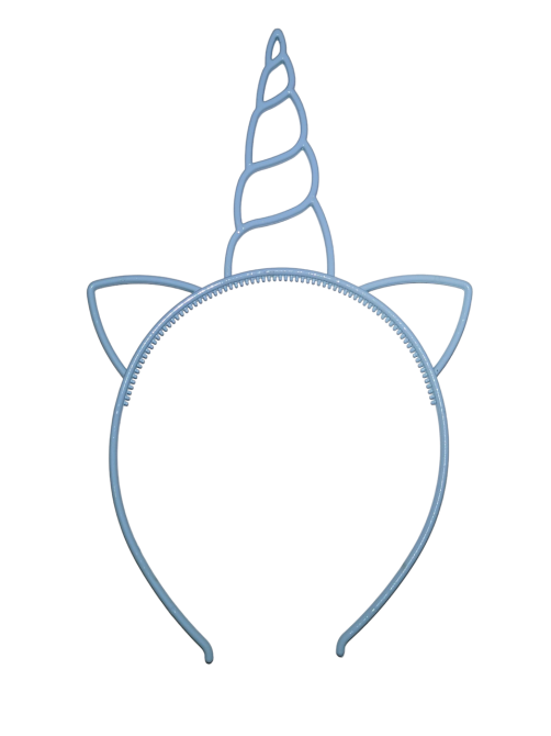 Детский обруч Единорог с ушками 22 на 14 см голубой Киев - изображение 2