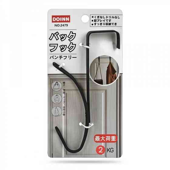 Вешалка-крючок для дверей черная Винница