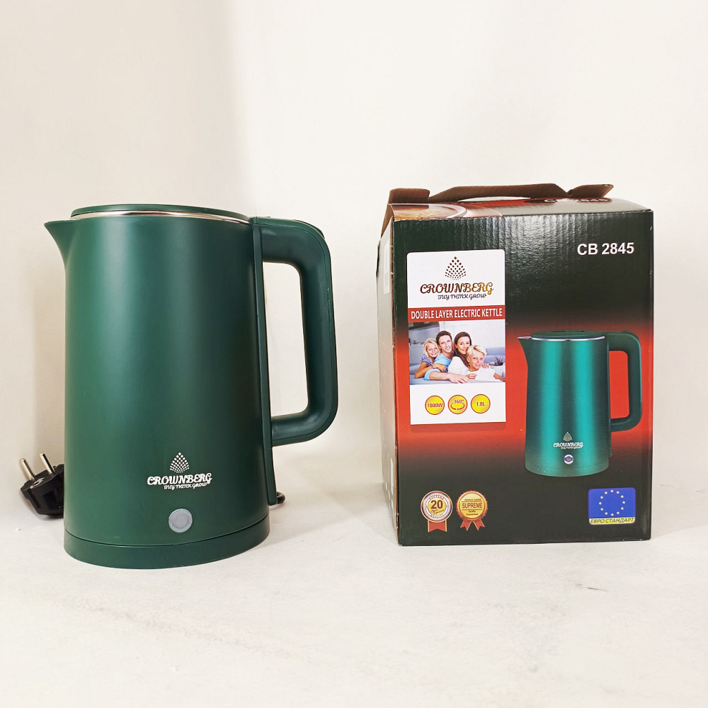 Электрочайник Crownberg CB-2845 дисковый 1.8л 1800Вт Green GZ-83 Львов - изображение 4