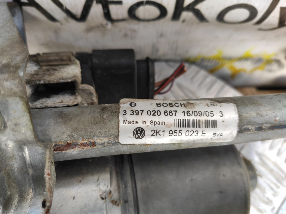 Трапеція двірників з моторчиком VW Caddy 2004-2010 (2K1955023E) Ковель - фото 1