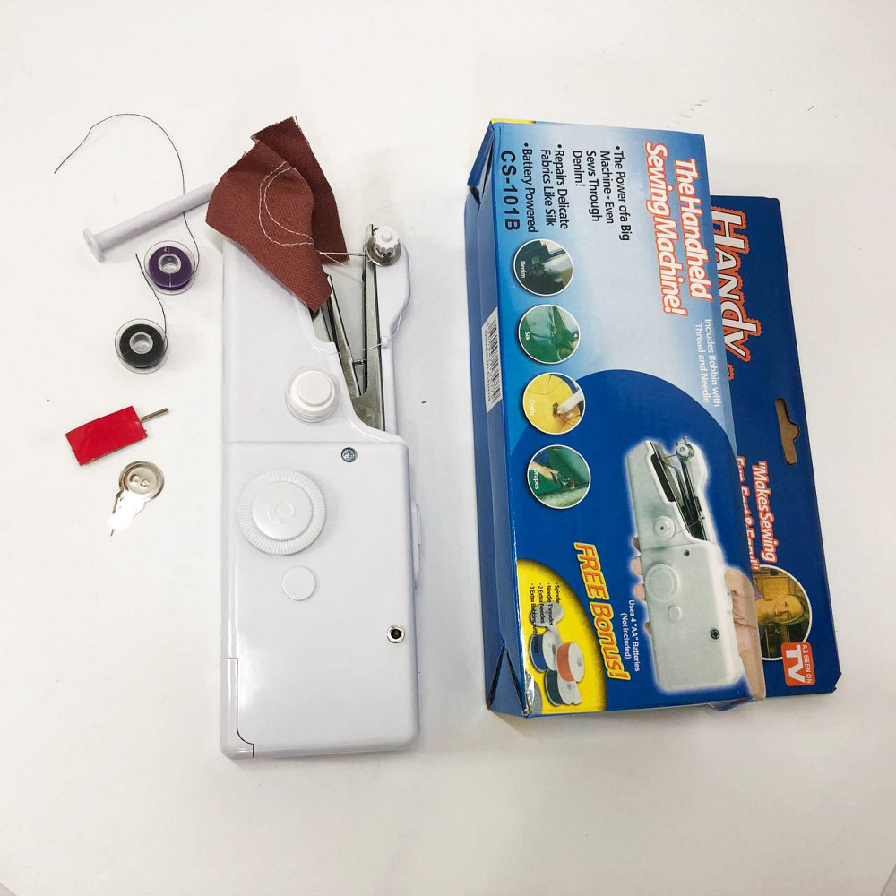 Портативна маленька міні-ручна швейна машина HANDY SWITCH CS-101B, Зручна ручна швейна машинка XM-11 Львів - фото 8