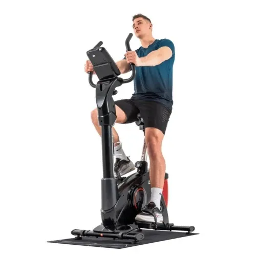 Велотренажер електромагнітний + мат Hop-Sport 090H Apollo чорно-червоний Київ