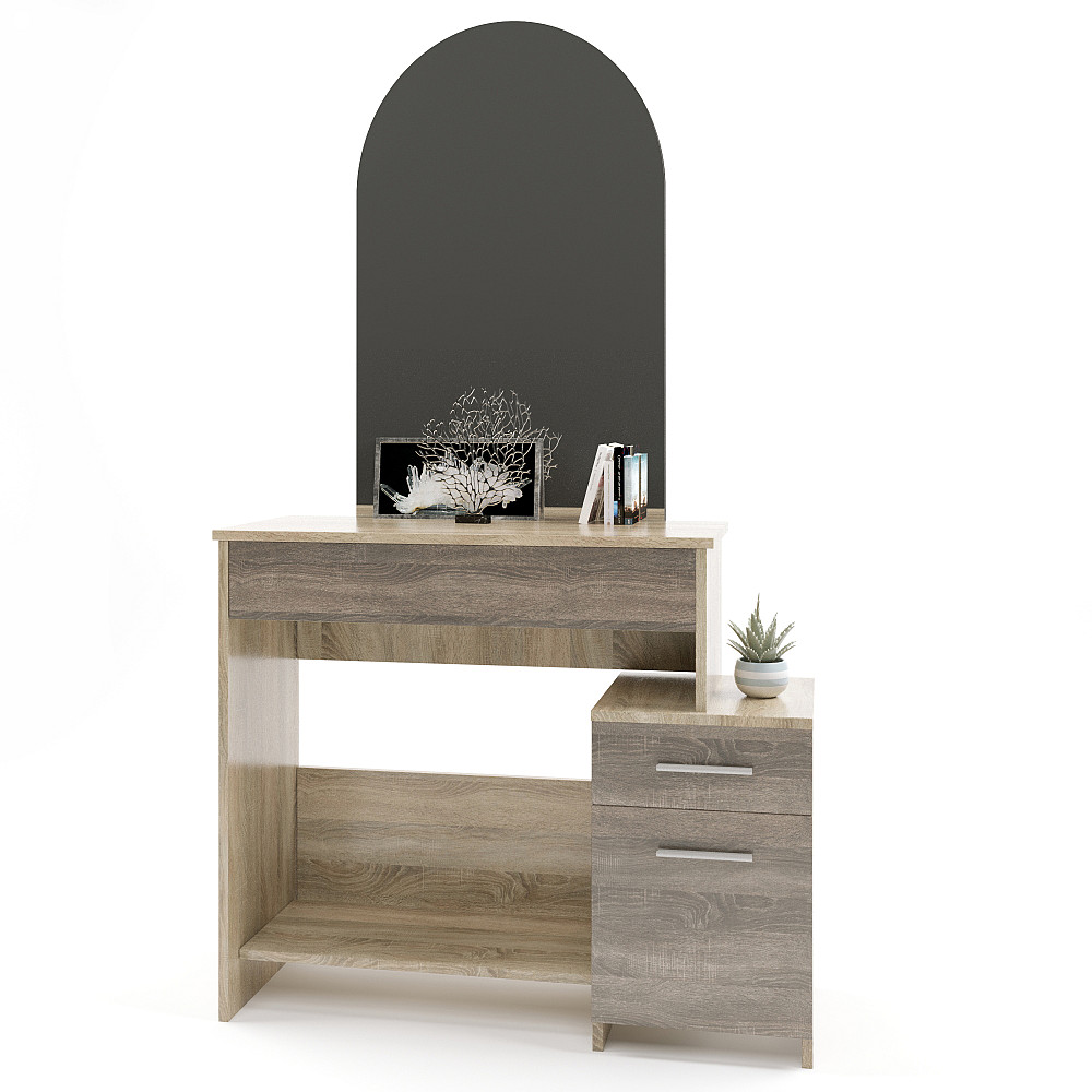 Трюмо-1 комплект для спальні Еверест сонома+трюфель (DTM-2460) Дніпро - фото 1