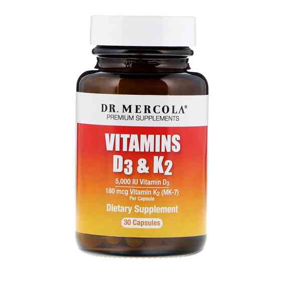 Вітамін D3 і K2 (Vitamin D3 &amp; K2) 5000 МО / 180 мкг Київ