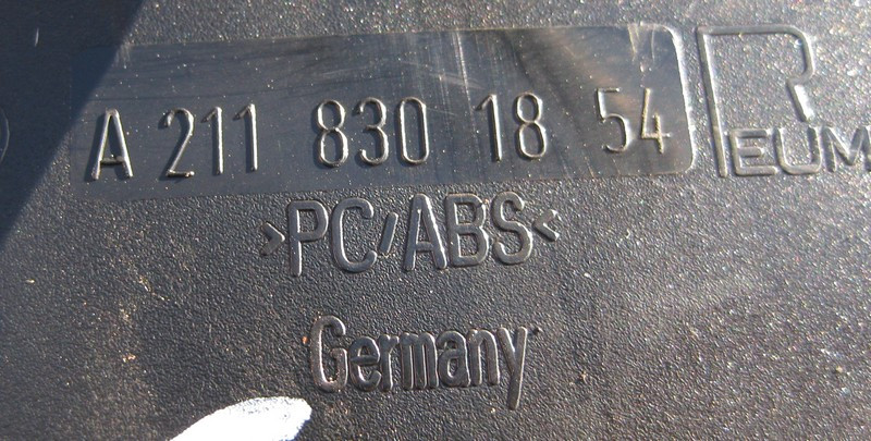 Mercedes-Benz  A2118301854 9116 Дефлектор торпеди чорний центральний E-Class W211 рестайл Одесса - изображение 2