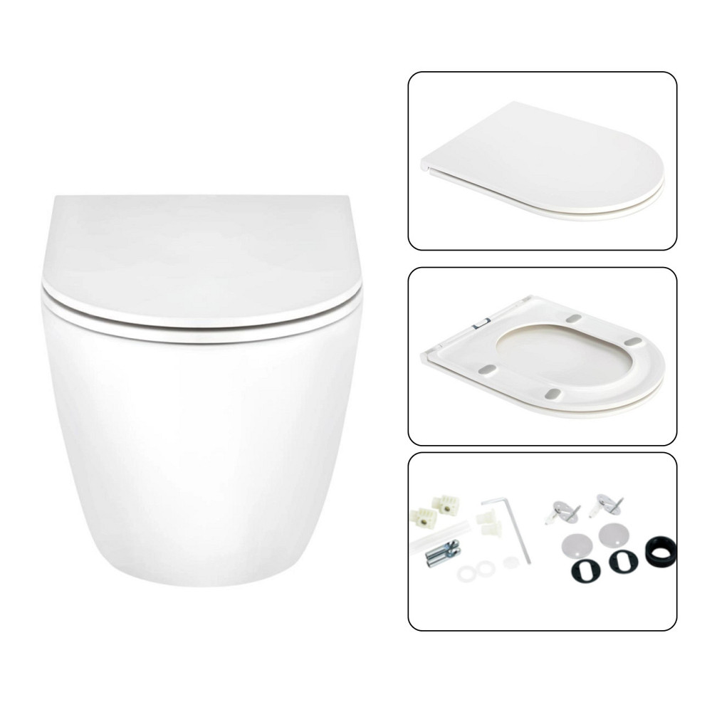 Готове рішення Qtap для ванної кімнати: підвісний унітаз Scorpio Ultra Quiet 520x365x365 + комплект інсталяції Nest 4 в 1 Київ - фото 7