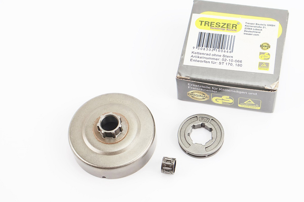 Тарілка зчеплення + зірка 3/8-7 MS-170/171/180/181/190T/191T/210/211/230/250 + підшипник Бершадь - фото 1