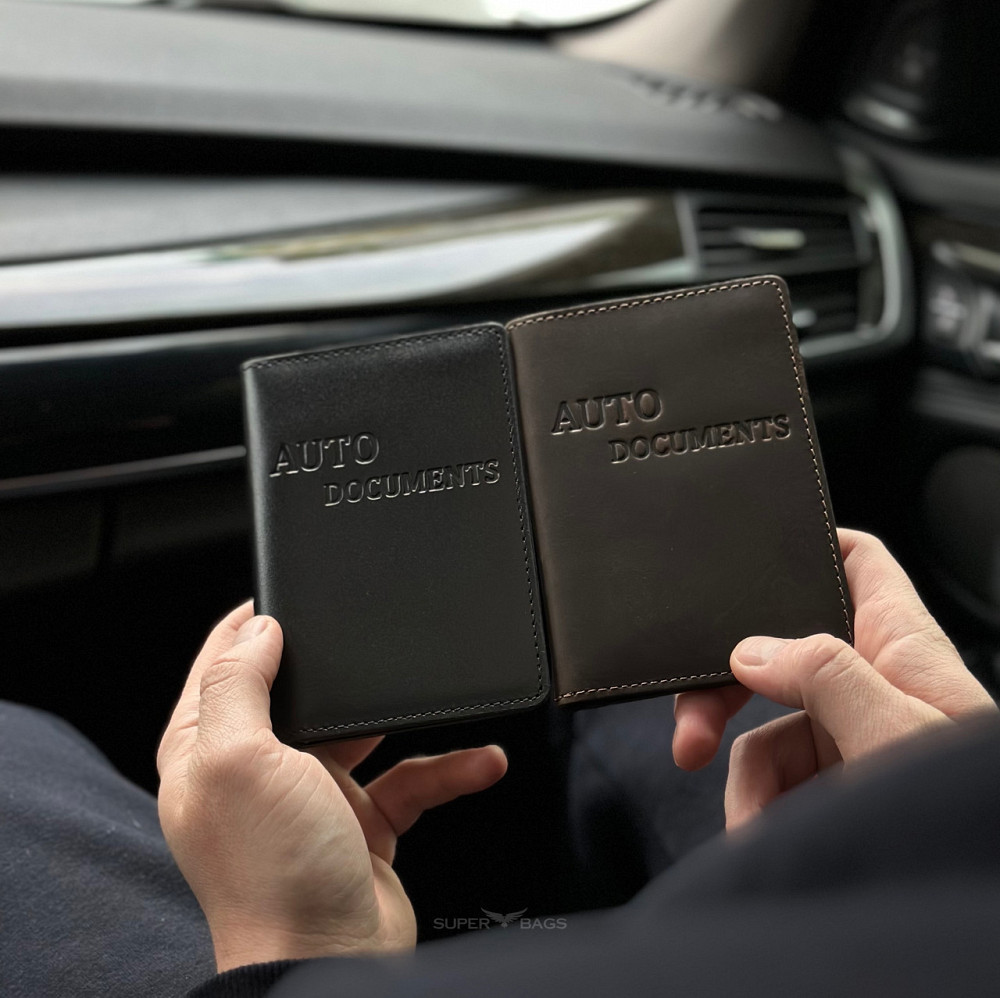 Кожаная обложка для автодокументов Киев - изображение 2