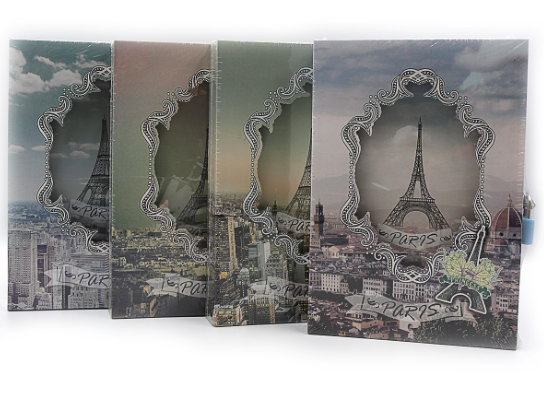 Блокнот "Josef Otten" DSCN2349 в коробці на замку "Paris" 20,5*14cm 70g 50p mix 4 1шт/ет, шт Київ - фото 1