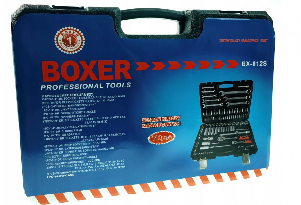 Набір гайкових ключів BX-012M 110 предметів з тріскачками, насадками Torx та шестигранниками Одеса - фото 7