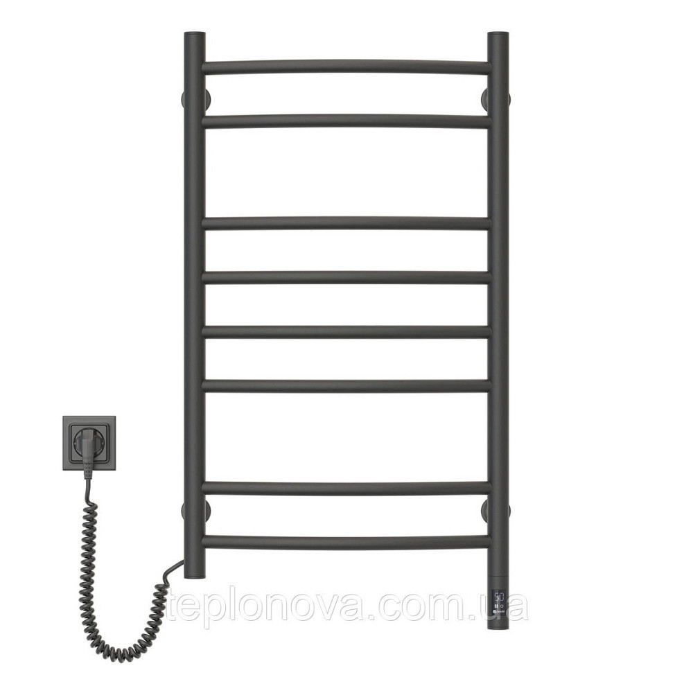 Полотенцесушитель Камелия 480х800 Sensor левый с таймером, чёрный муар Черновцы - изображение 2