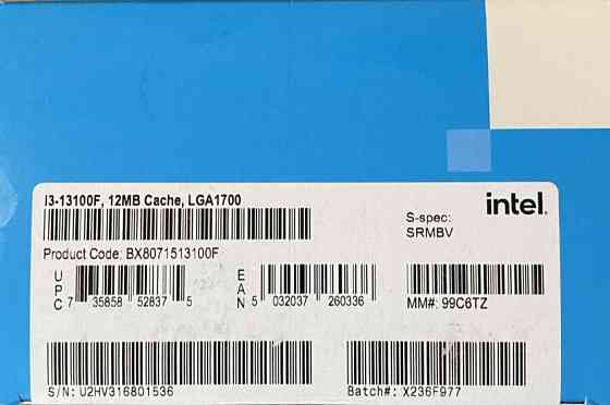 Процесор: Intel Core i3 13100F. Київ