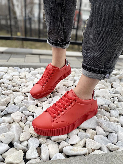 Vices Кросівки жіночі VICES 7170-19 червоні (весна-осінь, еко-шкіра) (1472) 36 Коломия - фото 1