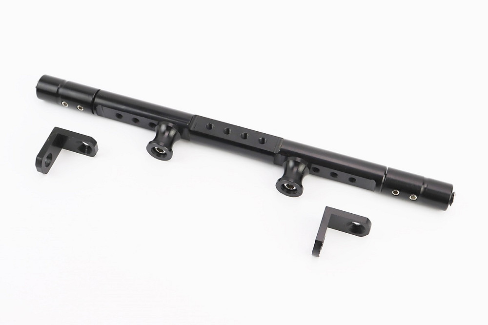 Перемичка керма регульована по довжині з отворами під мото аксесуари 345 - 360 мм, ЧОРНИЙ Киев - изображение 1