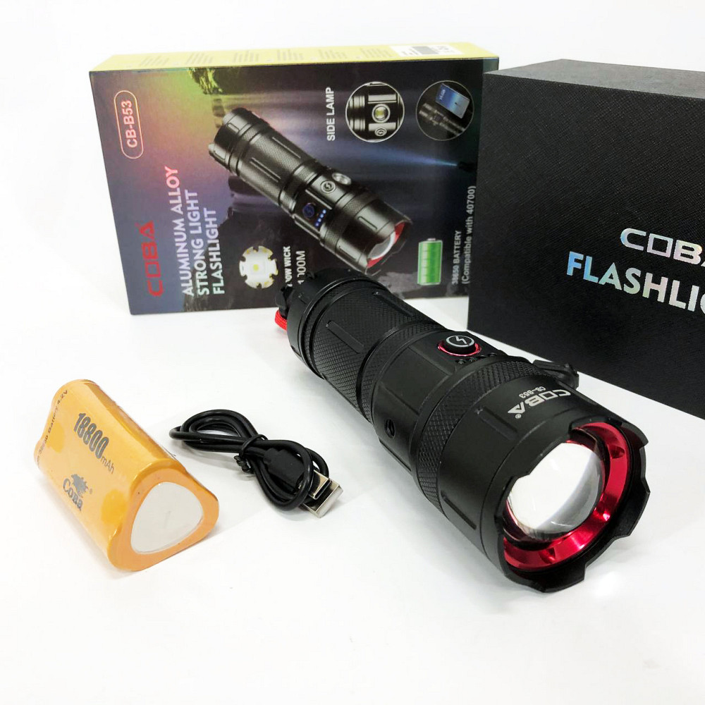 Мощный фонарь для дома топ-фонарик, Фирменный ручной фонарь Алюминиевый 18650 IK-52 Львов - изображение 12